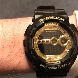 Black and gold G-Shock